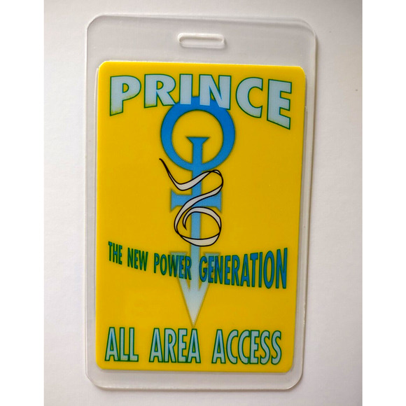 Prince And The New Power Generation UNUSED Backstage Pass Original 1990 Concert - Picture 1 of 2
